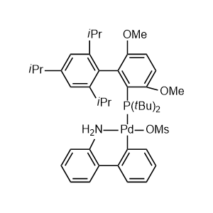甲磺酸-2-(二叔丁基膦基)-3,6-二甲氧基-2',4',6'-三異丙基-1,1'-聯(lián)苯(2-氨基-1,1'-聯(lián)苯-2-基)鈀(II)