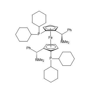(SP,S′P)-1,1′-雙(二環(huán)己基膦基)-2,2′-雙[(R)-α-(二甲氨基)芐基]二茂鐵