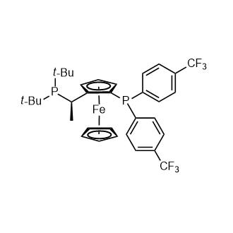 (R)-(-)-1-[(S)-2-Di-tert-butylphosphino)ferrocenyl]ethyldi-(4-trifluoromethylphenyl)phosphine